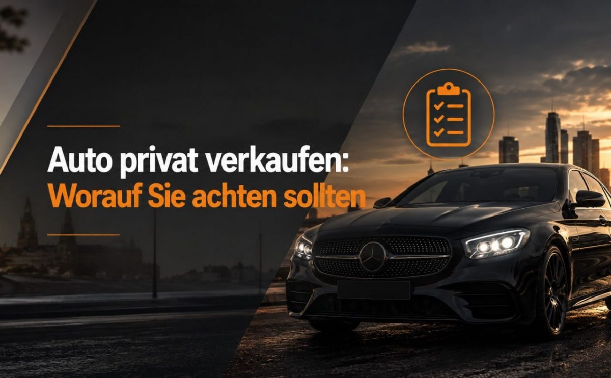 Auto privat verkaufen: Worauf Sie achten sollten
